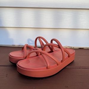 A New Day Coral Platform Sandals